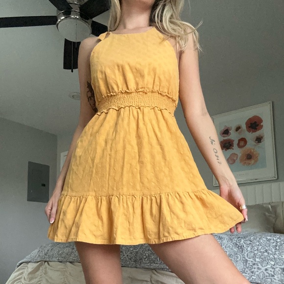 Lulu's Sunny Yellow Mini Dress - Picture 1 of 3